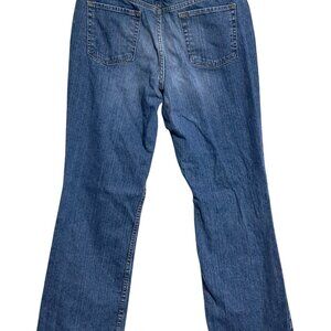 Y2k Eddie Bauer Womens Blue Authentic Denim Bootcut Jeans Size 12 Cotton Blend